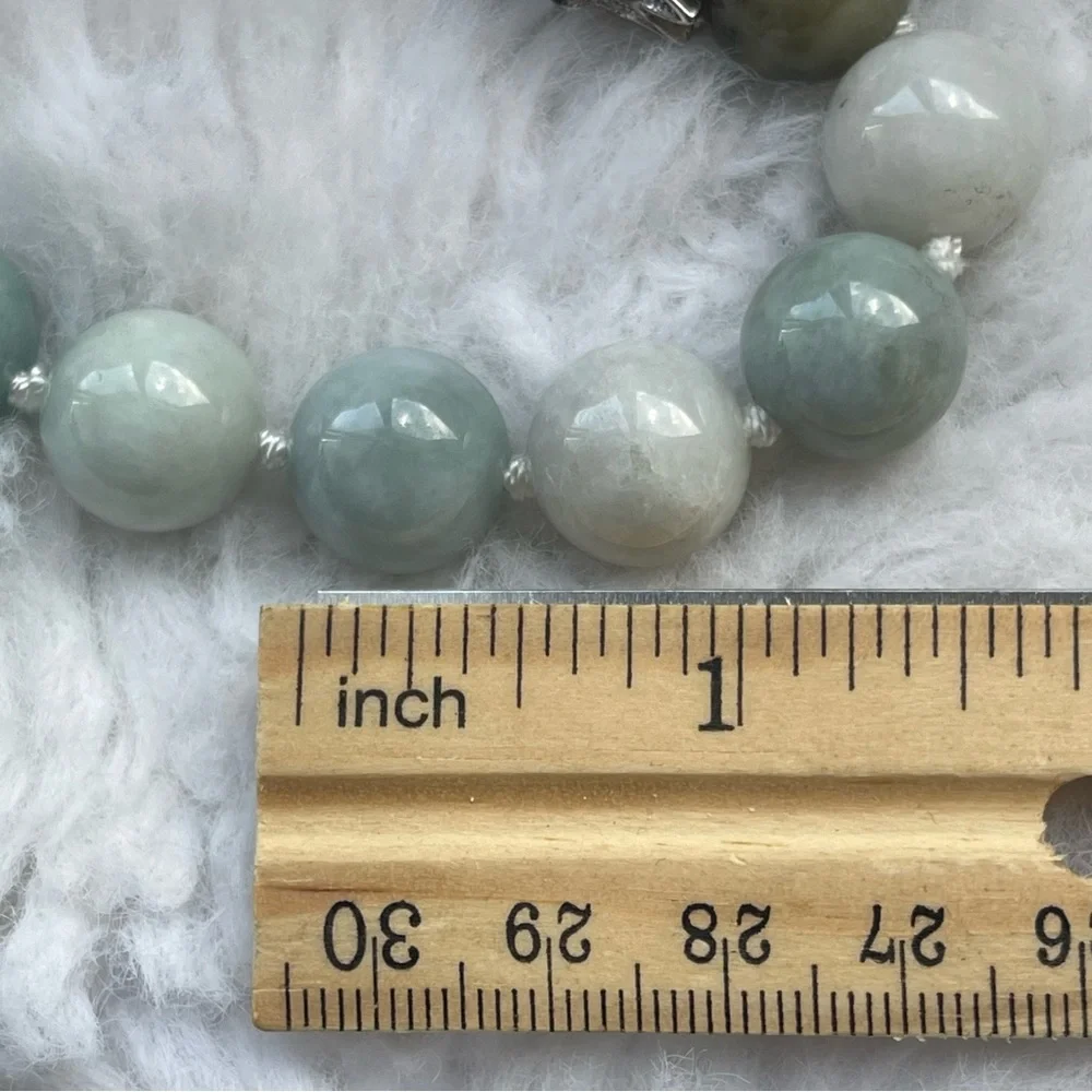 Jade Bracelet Cz Dragon head vintage look‎ very unique piece